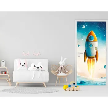 Fototapeta Samolepící fototapeta na dveře - Vesmírné dobrodružství