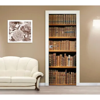 Fototapeta Samolepící fototapeta na dveře - Knihovna