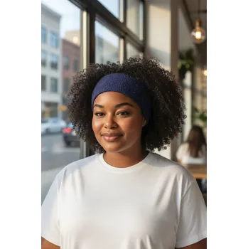 Čelenka Ebbie Čelenka madeira s gumičkou -TMAVĚ MODRÁ