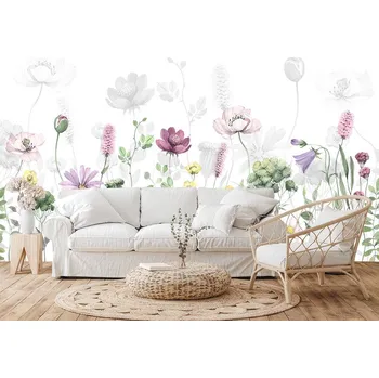 Fototapeta Fototapeta na zeď - Pastelová louka snů Typ: Samolepící vinylová