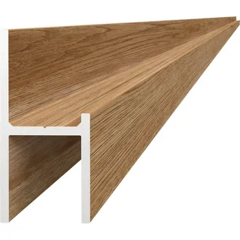 Plot hliníkový UT profil, DŘEVODEKOR BUK se strukturou - hliníkový profil na bránu, plot, 20,5 x 44 x 2 mm, délka 6 m, materiál EN AW-6060 T66, hliník s povrchovou úpravou, práškově lakováno, cena za kus