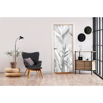 Fototapeta Samolepící fototapeta na dveře - Šedá oáza