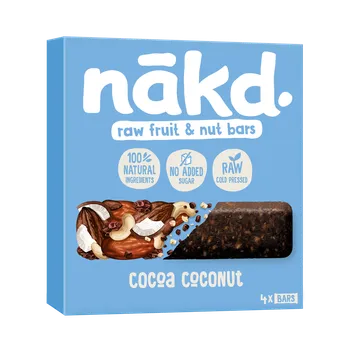 Čokoláda NAKD Cocoa Coconut 4x 35G DMT 10/2025