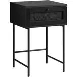 Unique Furniture Černý odkládací stolek Pensacola 45 x 45 cm