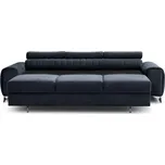 Antracitová sametová rozkládací pohovka 261 cm Laurence – ELTAP ID_1806254