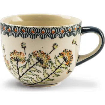 Šálek na kávu a čaj Bolesławiec keramika 350 ml – dek. DU201