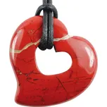 Milujeme Kameny Jaspis červený - srdce - donut 520704