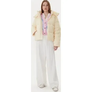 Dámské oblečení Lacoste Vatovaná bunda BF3262 Écru Relaxed Fit 44