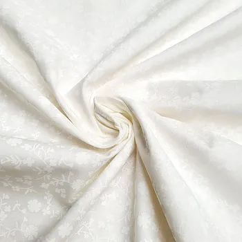 BYTEMA Bavlněná dekorační látka MARGELIE kytička SMETANOVÁ smetanová 150 cm