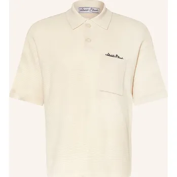 Pánská košile About:Blank Pánská Polokošile Z Piké Relaxed Fit, krémová, XL