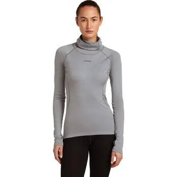 Dámské tričko Dámské merino tričko s dlouhým rukávem ICEBREAKER Wmns 300 MerinoFine Polar LS Roll Neck, Alloy velikost: S