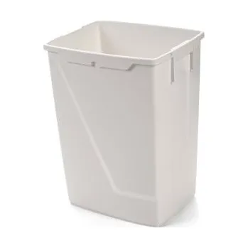 Odpadkový koš Plastový koš s klapkou - ATLAXFLIP 25l bílý