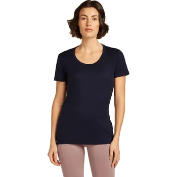 Dámské merino tričko s krátkým rukávem ICEBREAKER Wmns 150 Tech Lite SS Scoop Tee, Midnight Navy velikost: XL