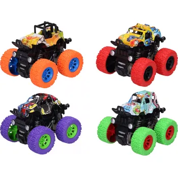 autíčko Wiky Vehicles Auto terénní na setrvačník s graffiti 9 cm