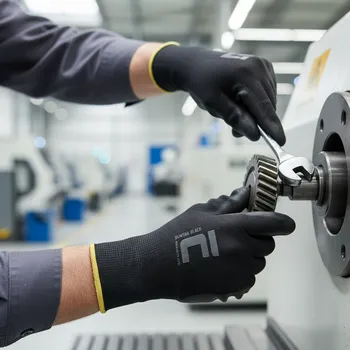 Pracovní rukavice CERVA GROUP Rukavice BUNTING BLACK Velikost 6 černá