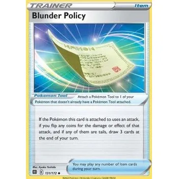 Sběratelská karetní hra Pokémon BRS 131/172 Blunder Policy - Brilliant Stars Stav: Near Mint, Verze: NORMAL