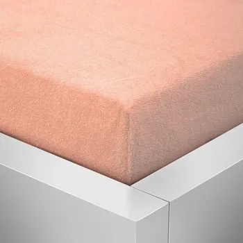 Prostěradlo Froté prostěradlo Standard 90x200cm lososové