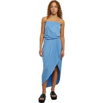 Dámské šaty Pohodlné plážové šaty Urban Classics z viskozy Barva: Modrá, Velikost: XL