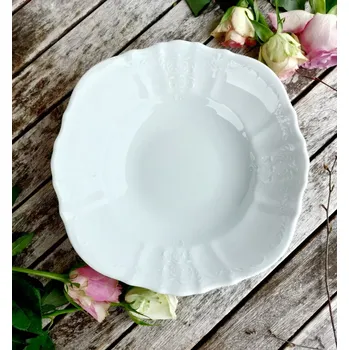 BERNADOTTE mísa kompotová 25 cm, bílá, Thun 1794 (Porcelánová mísa 2. jakost)