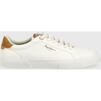 Pánské tenisky Sneakers boty Pepe Jeans KENTON bílá barva, PLS31445 00X, EUR 42