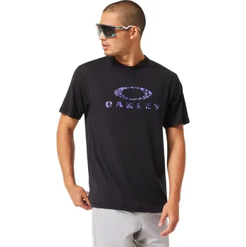 Pánské tričko tričko Oakley Bark Sun - Blackout/Deep Violet L