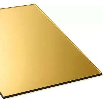Plexisklo Zlaté zrcadlové plexisklo 2mm formát 600×400mm 60×40cm – akryl pro laserové zpracování