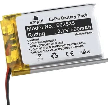 Li-Pol baterie 500mAh, 3.7V, 602535