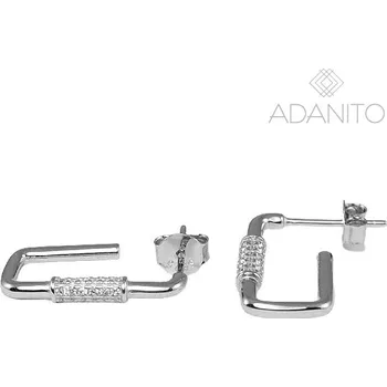 Náušnice Stříbrné náušnice se zirkony