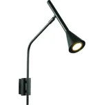 ACA Lighting nástěnné svítidlo 1XGU10 CLOUZOT černá kov IP20 40X52X8CM YL22801WBK