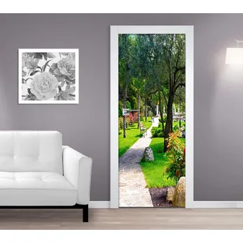 Fototapeta Samolepící fototapeta na dveře - Ulička v zahradě