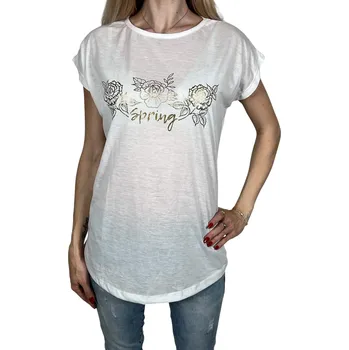 Emola Dámské tričko s krátkým rukávem LARA Barva: Bílá, Velikost: L