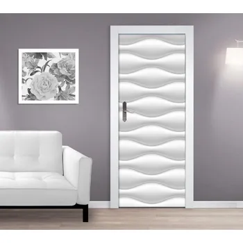 Fototapeta Samolepící fototapeta na dveře - 3D Vlny