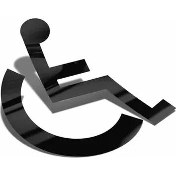 Samolepicí dekorace na vozidlo Samolepka Vozíčkář, Invalida - 6x6