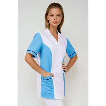 Zdravotnický oděv 2P SERVIS Halena dámská Ruby Bílá/Modrá L