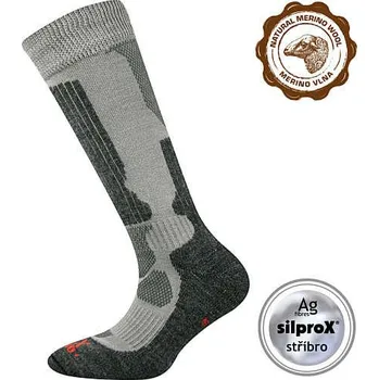 VOXX Podkolenky dětské thermo ETREXÍK sportovní SVĚTLE ŠEDÉ 30-34 104399