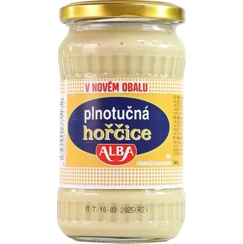 Koření ALBA Hořčice plnotučná 340 g DMT 10/2025