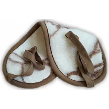 Dámská vesta Ovčí věci Mini ledvinový pás z ovčí vlny MERINO vzorovaný