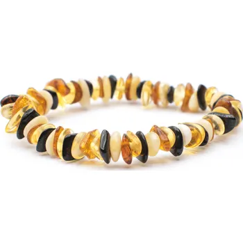 Náramek Milujeme Kameny Jantar mix - náramek sekánek dětský NS37 6062