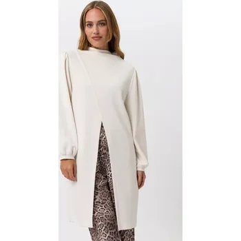 Dámské šaty TUZZI RUNWAY WIL dámské šaty světle béžové s předním rozparkem