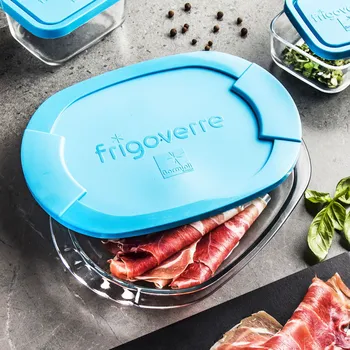 Dóza na potraviny Skleněná dóza (nádoba) na uzeniny BORMIOLI ROCCO FRIGOVERRE 265&nbsp;x&nbsp;19&nbsp;cm