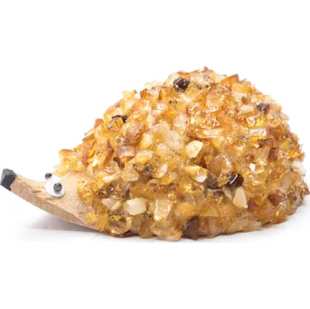 Milujeme Kameny Jantar - ježek - dřevěná soška 241705