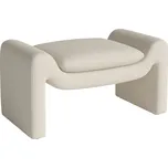 Bolia Krémově bílá bouclé podnožka Mielo 83 x 52 cm