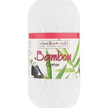Příze Schoeller + Stahl Bambou Cotton 01 Pletací příze