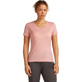Dámské merino tričko s krátkým rukávem ICEBREAKER Wmns 150 Tech Lite SS Scoop Tee, Blush velikost: XS