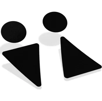 Samolepicí dekorace na vozidlo Samolepka na dveře WC siluety - 7x6,6