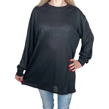 Dámské tričko s dlouhým rukávem BARA Barva: Černá, Velikost: 3XL