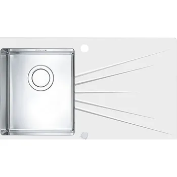 Kuchyňský dřez Alveus KARAT UP 10 LEVÝ BÍLÝ + 5 % sleva v košíku s kódem SLEVA5