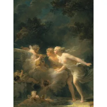 Plakát Plakát, Obraz - The Fountain of Love - Jean-Honoré Fragonard
