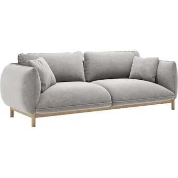 Pohovka Micadoni Světle šedá trojmístná pohovka Ada 208 cm