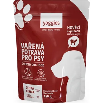 Krmivo pro psa Yoggies Vařená potrava - hovězí maso s quinoou velikost: 150g